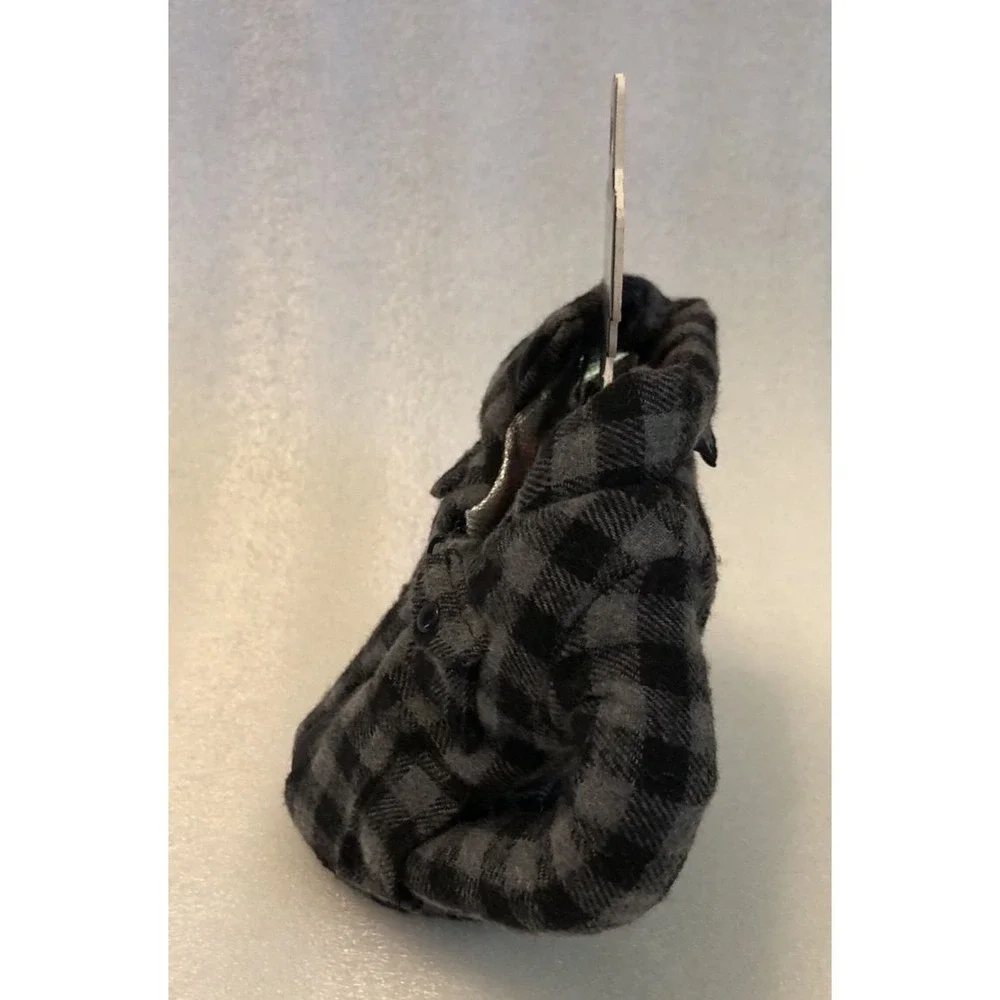 Puffin drinkwear Plaid‎ Pewter Flannel Jacket Shirt Drink Koozie The Lumberjack
